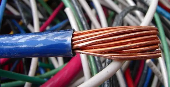 electrical wiring services showing exposed copper conductors and cable preparation in Denver, CO