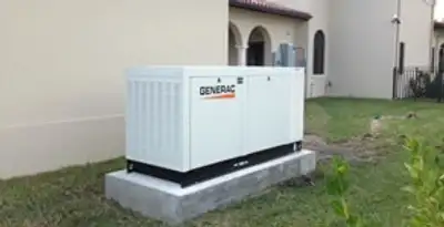 generator installation service showing standby generator professionally installed for residential power backup in Denver, CO