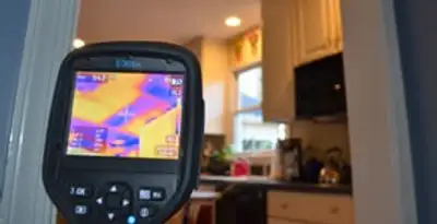 home energy audit service using thermal imaging to evaluate electrical efficiency inside a home in Denver, CO