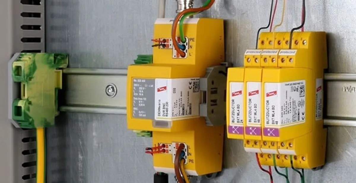 lightning surge protection system with surge suppressors installed by electrical service professionals in Denver, CO