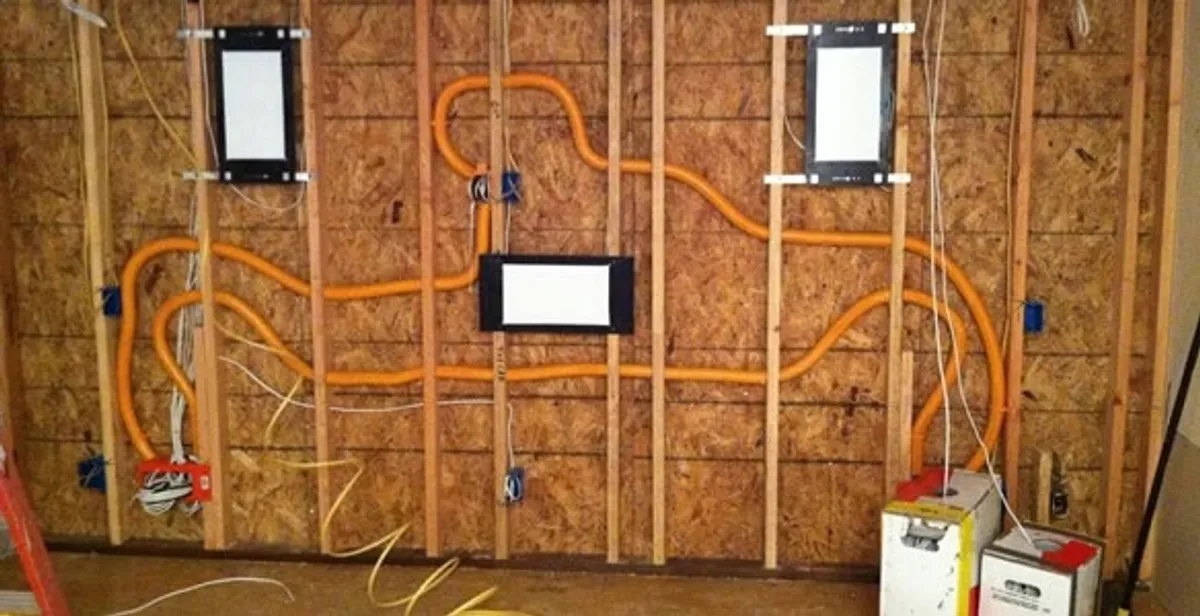 new construction wiring project displaying complete electrical system layout installed by professionals in Denver, CO