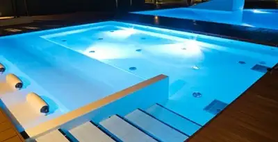 pool light installation and repair services providing modern illuminated pool lighting in Denver, CO