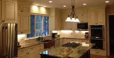 Recessed lighting installation enhancing interior lighting by professional electricians in Denver, CO