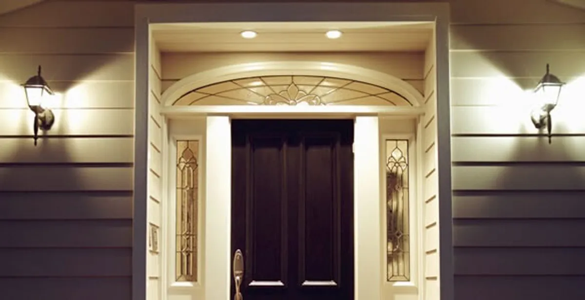 security light installation services with professionally installed entryway lighting in Denver, CO