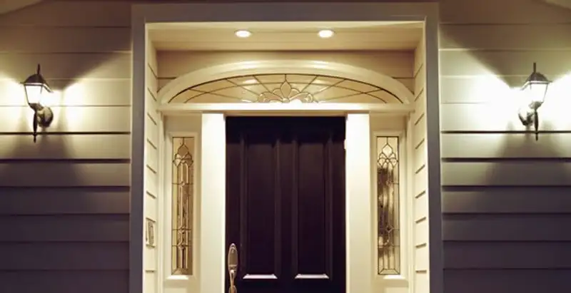 security light installation services with professionally installed entryway lighting in Denver, CO