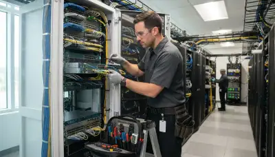 Electrician performing switch repair in a Denver, CO home