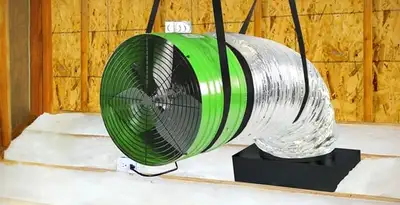whole house fan installation services with professionally mounted ventilation fan system in Denver, CO